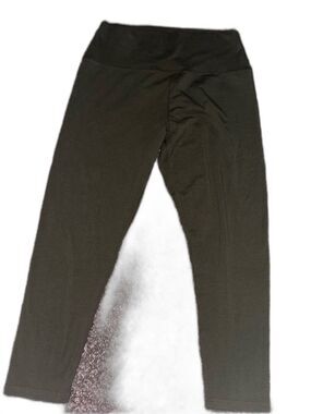 offline by aerie olive green mid-length leggings size xl